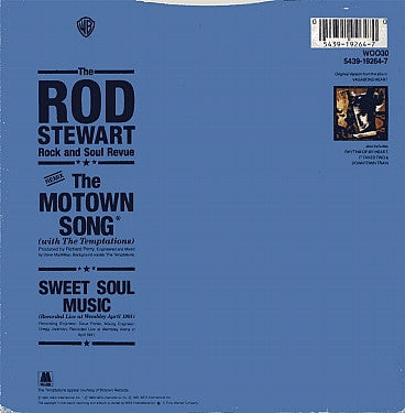 Rod Stewart  With The Temptations : The Motown Song (7", Single)