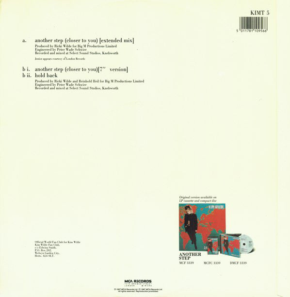 Kim Wilde And Junior (2) : Another Step (Closer To You) (12", Single)