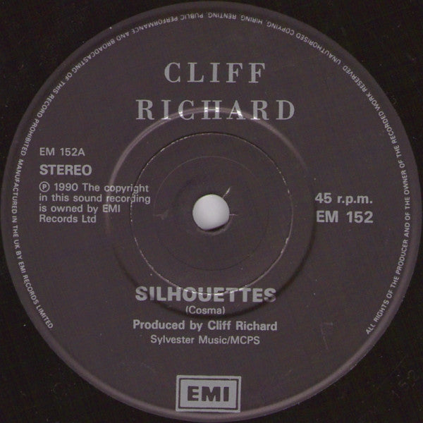 Cliff Richard : Silhouettes (7", Single, Bla)