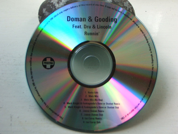 Doman & Gooding Feat. Dru & Lincoln : Runnin' (CDr, Single, Promo)