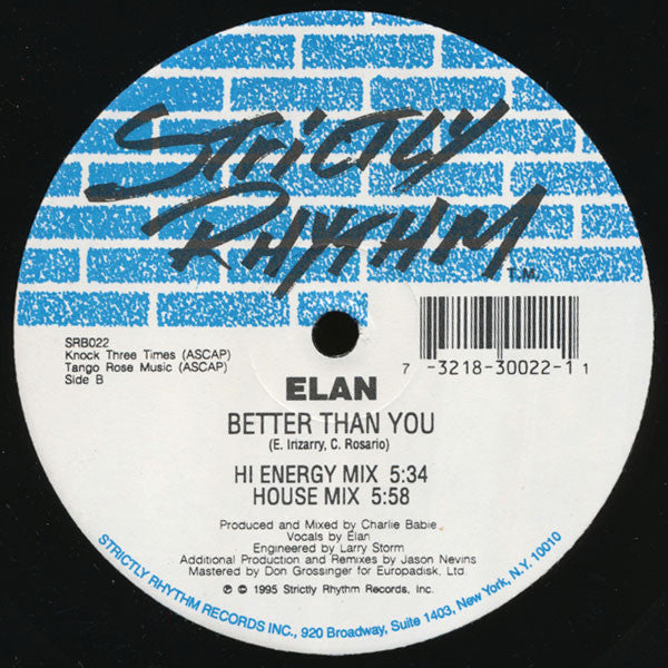 Elan : Better Than You (12")