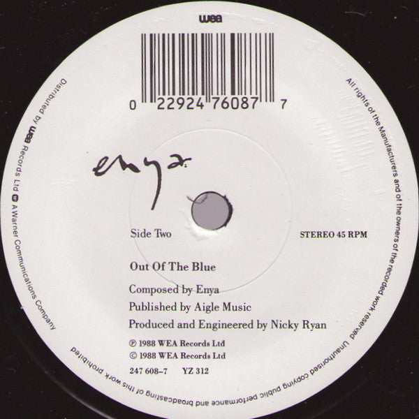 Enya : Orinoco Flow (Sail Away) (7", Single)