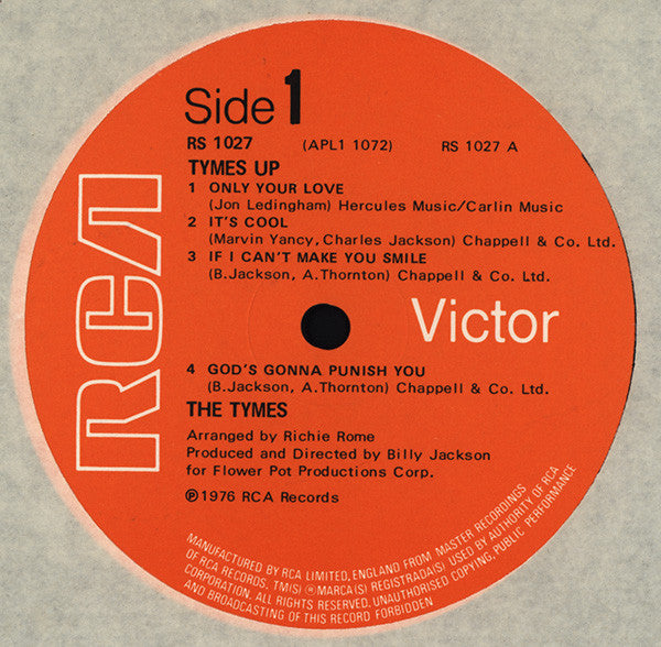The Tymes : Tymes Up (LP, Album)