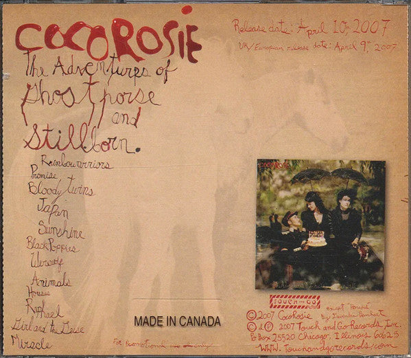 CocoRosie : The Adventures Of Ghosthorse And Stillborn (CD, Album, Promo)