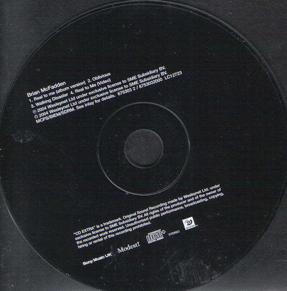 Brian McFadden : Real To Me (CD, Single, Enh)