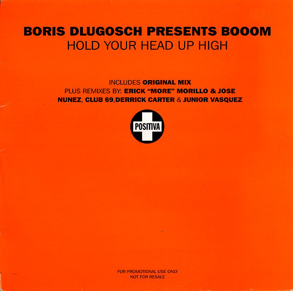 Boris Dlugosch Presents Booom! : Hold Your Head Up High (2x12", Promo)