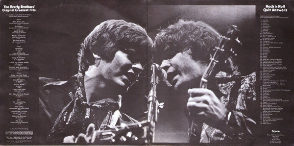 Everly Brothers : The Everly Brothers' Original Greatest Hits (2xLP, Comp)