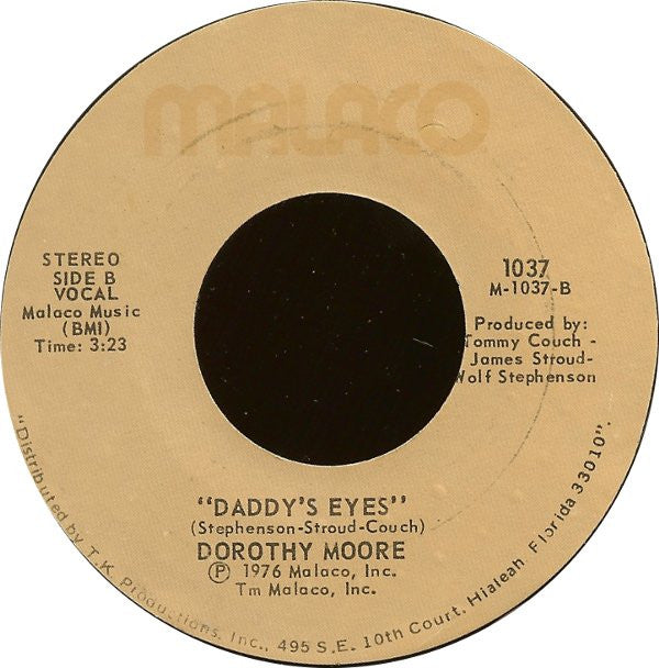 Dorothy Moore : For Old Time Sake (7", Styrene)