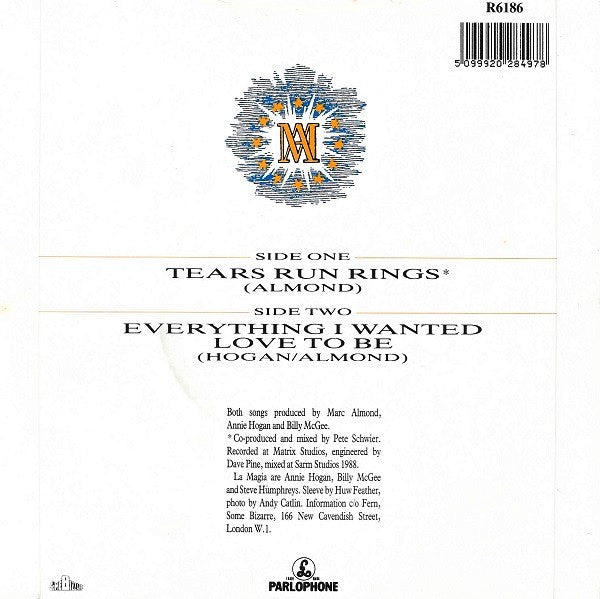 Marc Almond : Tears Run Rings (7", Single)