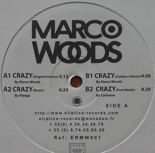 Marco Woods : Crazy (12")