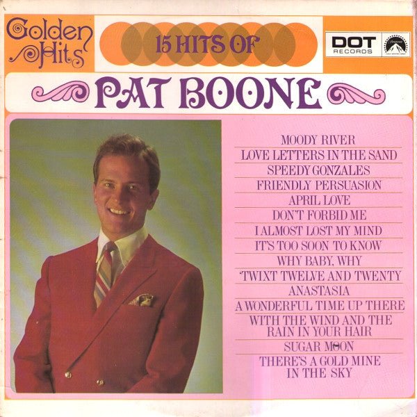 Pat Boone : 15 Hits Of Pat Boone (LP, Comp)