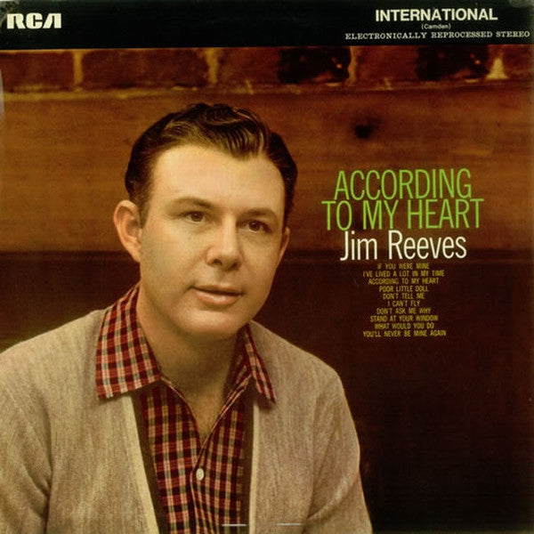 Jim Reeves : According To My Heart (LP, Album, RE)