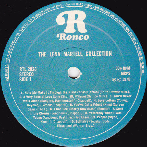 Lena Martell : The Lena Martell Collection (LP, Comp)