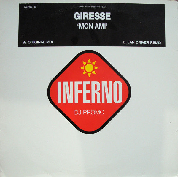 Giresse : Mon Ami (12", Single, Promo)