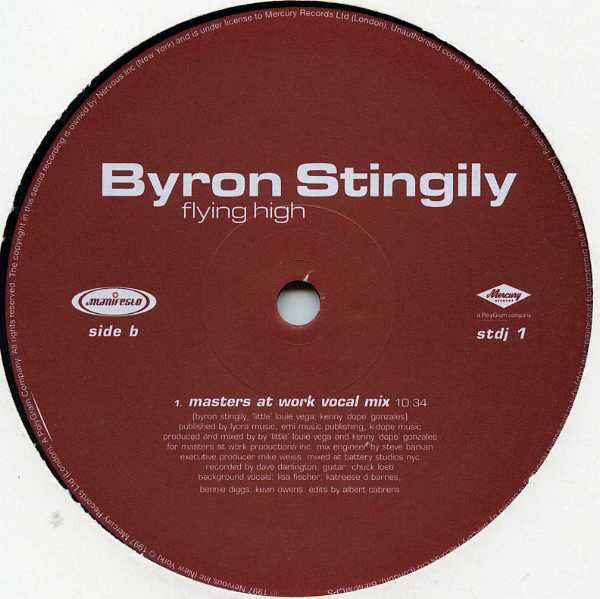 Byron Stingily : Sing A Song (2x12", Promo)