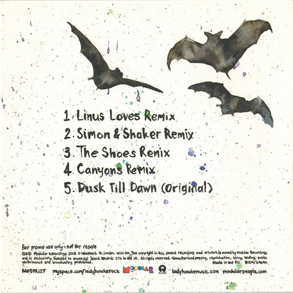 Ladyhawke : Dusk Till Dawn (CD, Single, Promo)