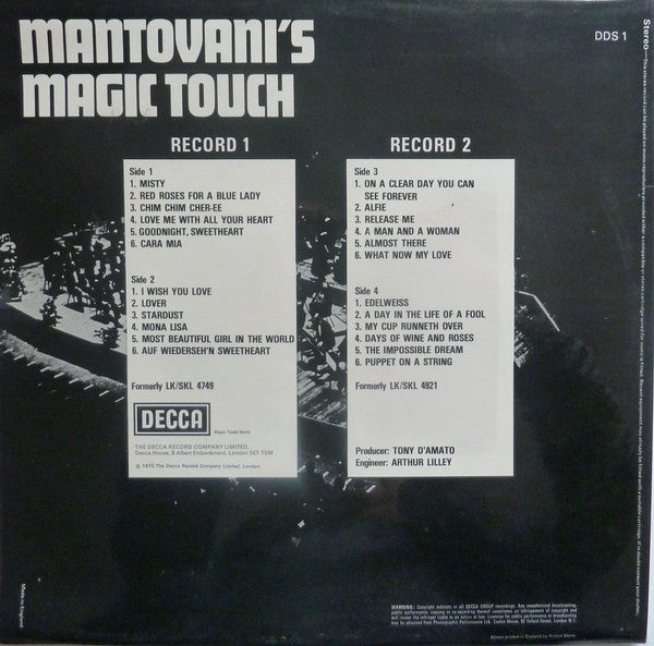 Mantovani And His Orchestra : Mantovani's Magic Touch (2xLP, Comp, Gat)