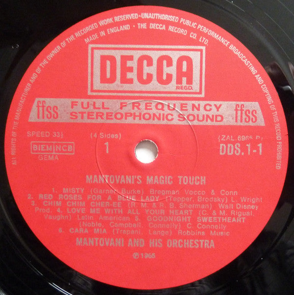 Mantovani And His Orchestra : Mantovani's Magic Touch (2xLP, Comp, Gat)