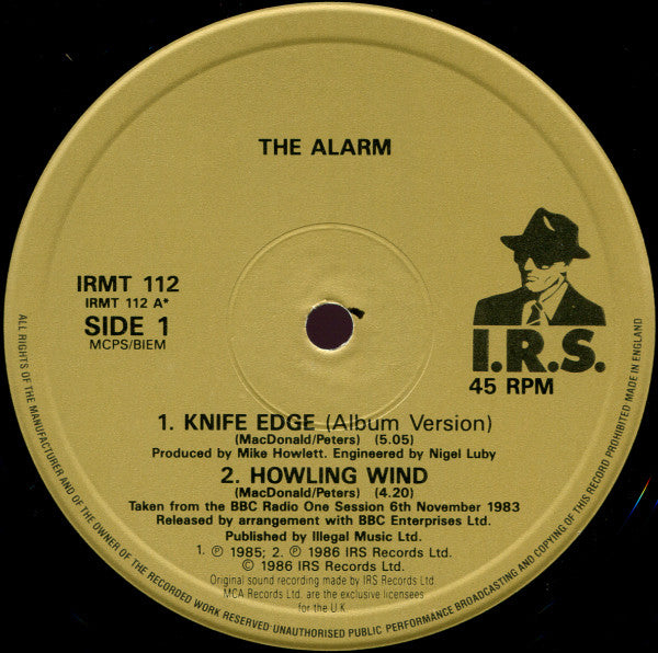 The Alarm : Knife Edge (12", Single)
