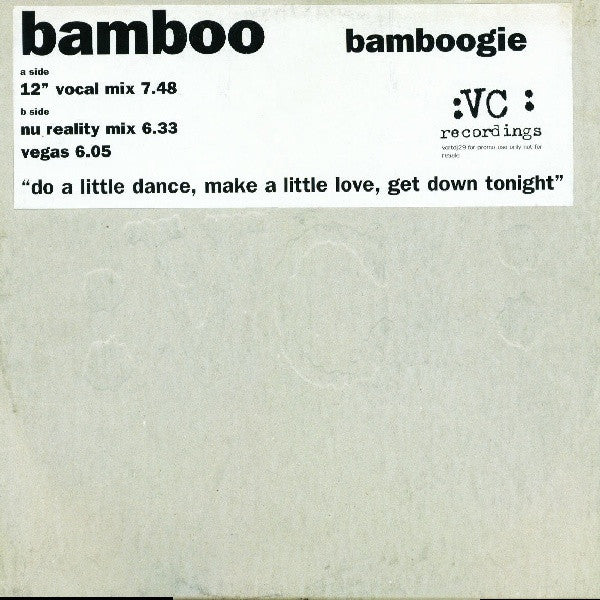 Bamboo : Bamboogie (12", Promo)