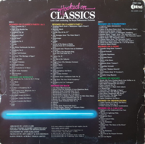 Louis Clark Conducting The Royal Philharmonic Orchestra* : Hooked On Classics (LP, Album)