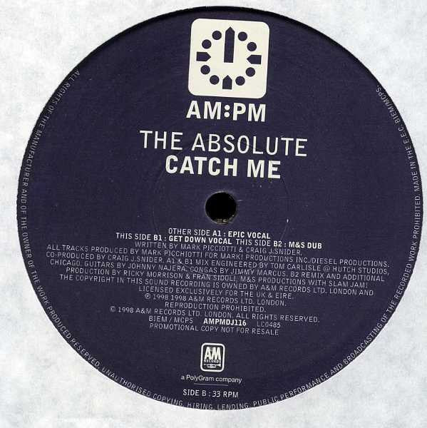 The Absolute : Catch Me (2x12", Promo)