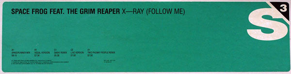 Space Frog Feat. The Grim Reaper : X-Ray (Follow Me) (2x12", Promo)