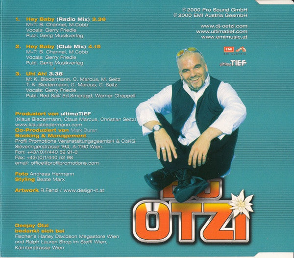 DJ Ötzi : Hey Baby (Uhh, Ahh) (CD, Single)