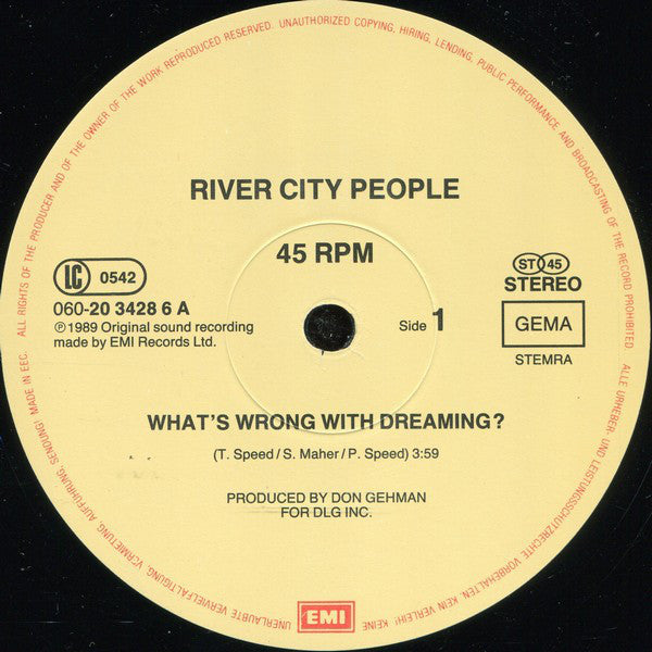 River City People : (What's Wrong With) Dreaming? (12", Single)