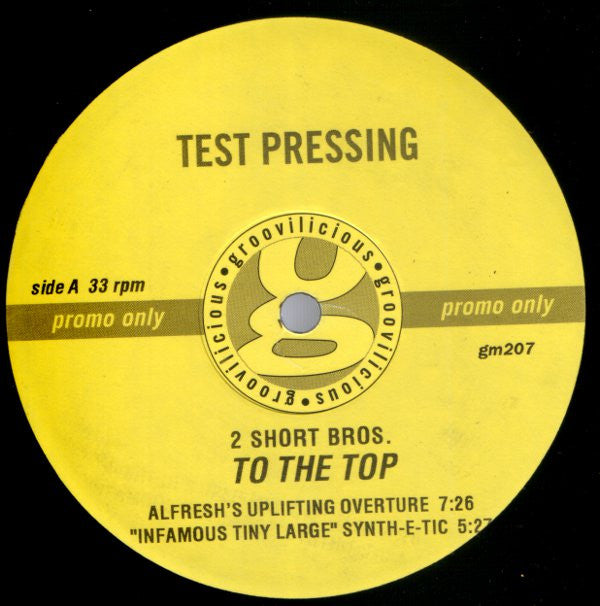 Two Short Brothers : To The Top (12", Promo, TP)