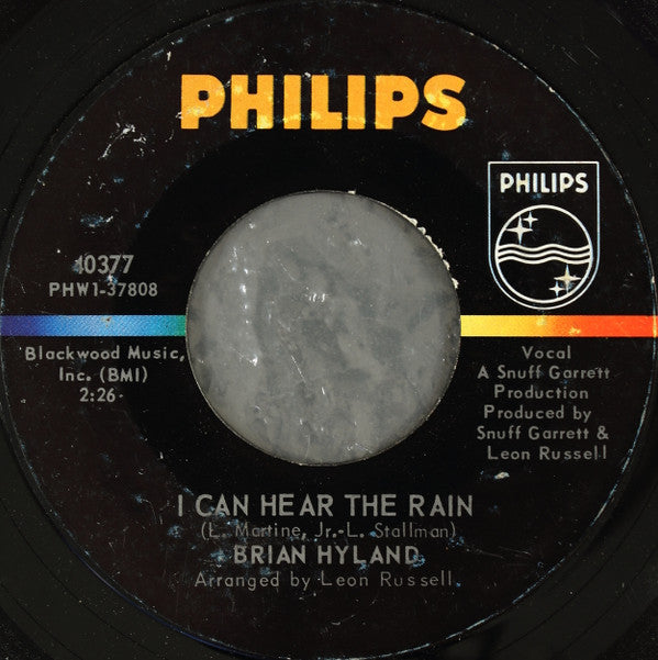 Brian Hyland : The Joker Went Wild / I Can Hear The Rain (7", Single, Styrene, Mer)
