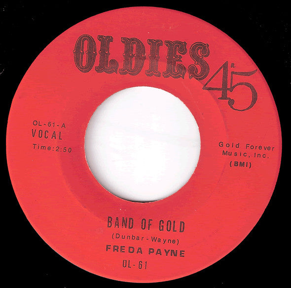Freda Payne / Vince Castro : Band Of Gold / Bong Bong (I Love You Madly) (7", Single, RE)
