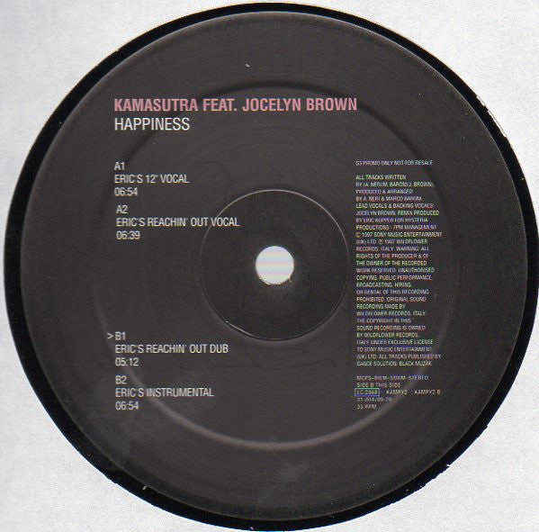 Kamasutra : Happiness (12", Promo)