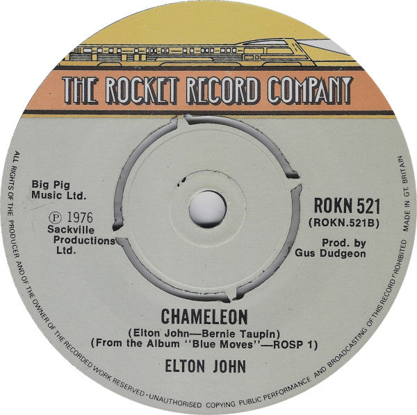 Elton John : Crazy Water (7", Single, Kno)