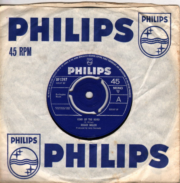 Roger Miller : King Of The Road (7", Single, Mono, Kno)