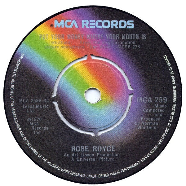 Rose Royce : Put Your Money Where Your Mouth Is (7")
