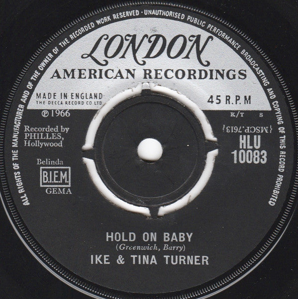 Ike & Tina Turner : A Love Like Yours (Don't Come Knocking Every Day) (7", Single)