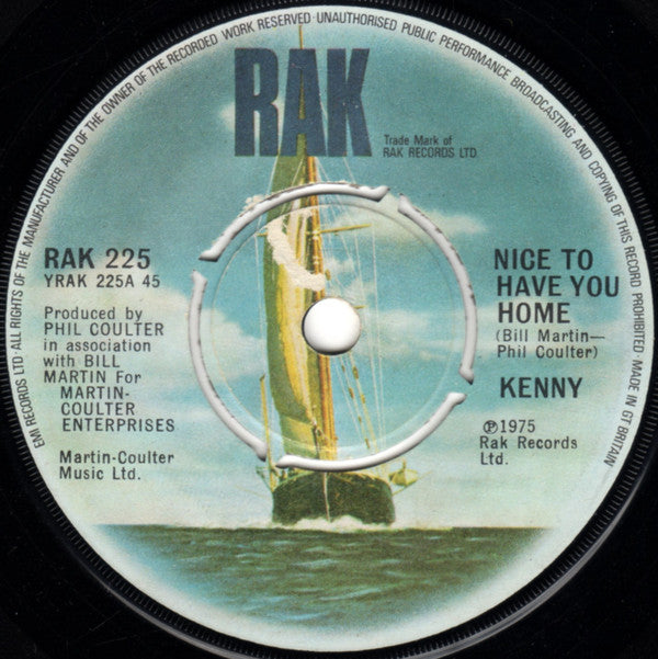 Kenny (3) : Nice To Have You Home (7")