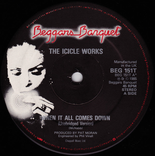 The Icicle Works : When It All Comes Down (12")