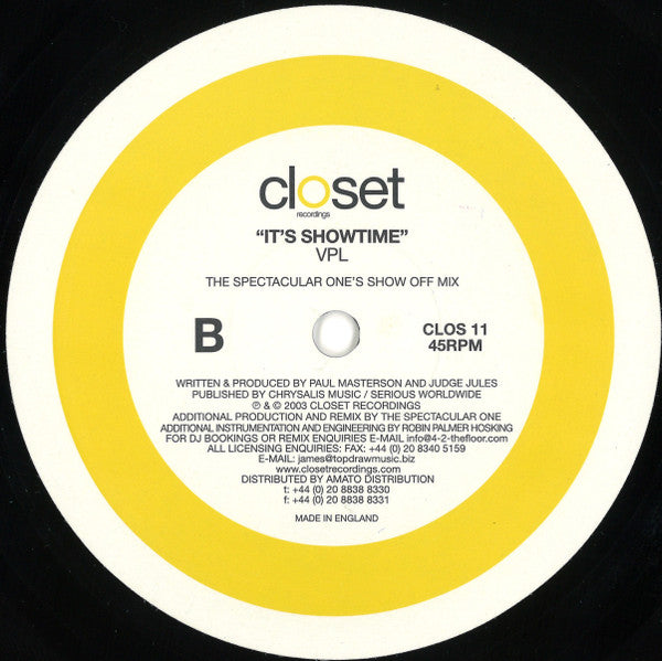 VPL : It's Showtime (12")