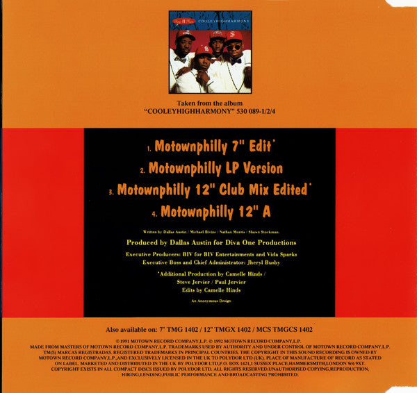 Boyz II Men : Motownphilly (CD, Maxi, RE)