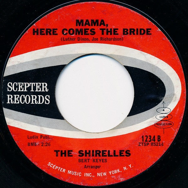 The Shirelles : Welcome Home Baby / Mama, Here Comes The Bride (7", Single)