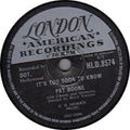 Pat Boone : It's Too Soon To Know / A Wonderful Time Up There (Shellac, 10")