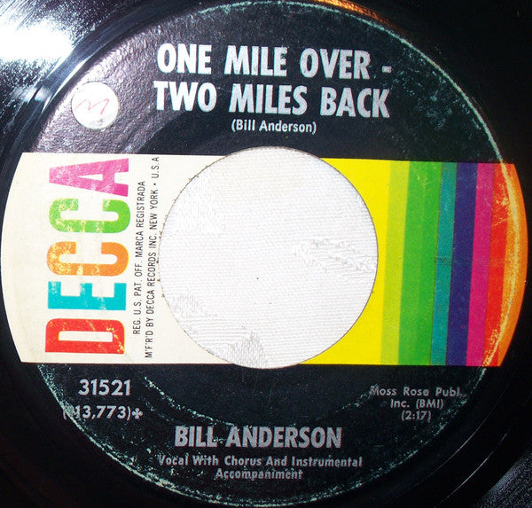 Bill Anderson (2) : 8 X 10 (7", Single, Glo)
