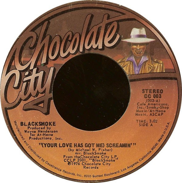 Smoke (9) : (Your Love Has Got Me) Screamin' (7", Styrene, Pit)