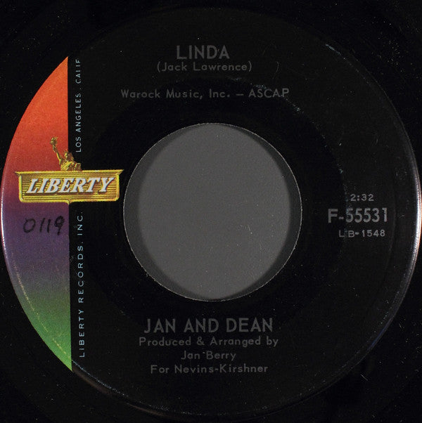 Jan & Dean : Linda (7", Ind)