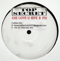 Top Secret (3) - Roxy Music Vs Marvin Gaye : The Love U Give 2 Me (12", S/Sided, Unofficial, W/Lbl, Sti)