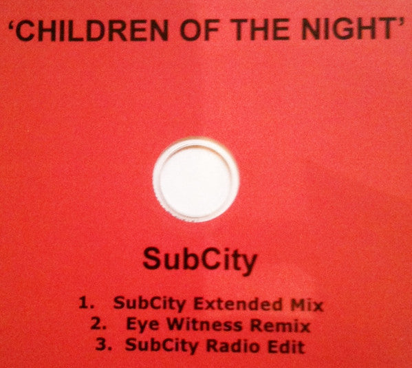 SubCity : Children Of The Night (CDr, Promo)