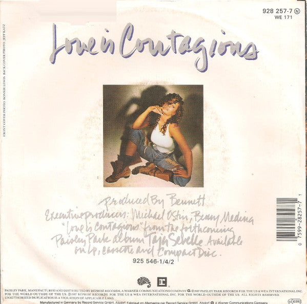 Taja Sevelle : Love Is Contagious (7", Single)