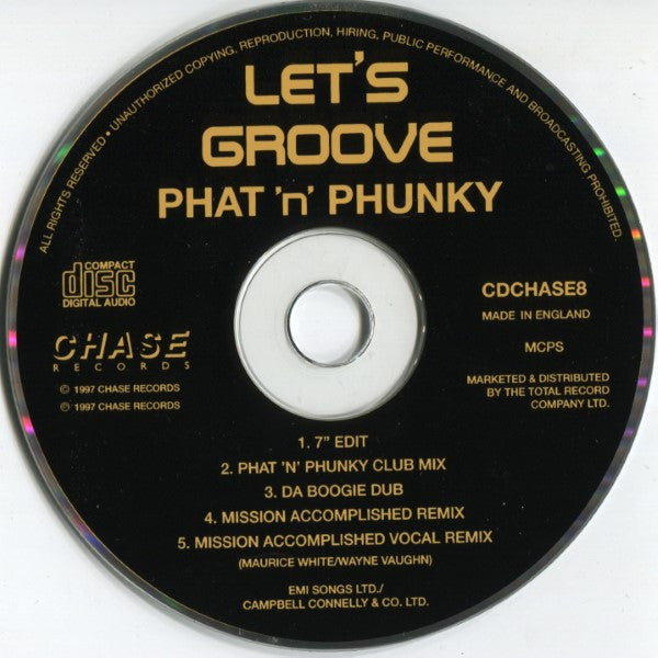 Phat 'N' Phunky : Let's Groove (CD, Single)